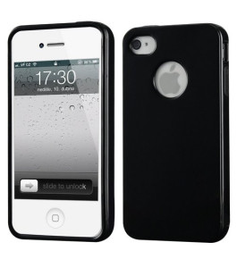 Силиконов гръб ТПУ мат Apple iPhone 4 / Apple iPhone 4S черен